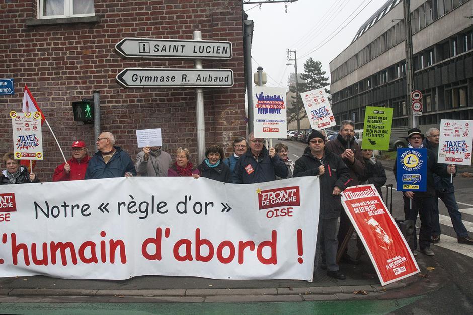 Protestation contre la politique de Valls - Beauvais, 19 novembre 2014