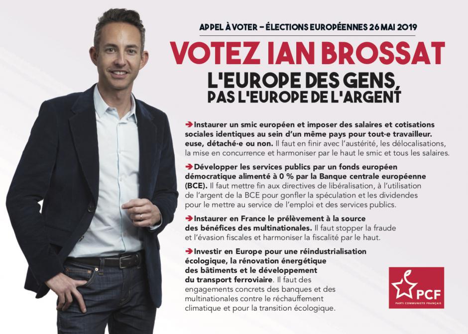 26 mai, France - Élection européenne avec Ian Brossat