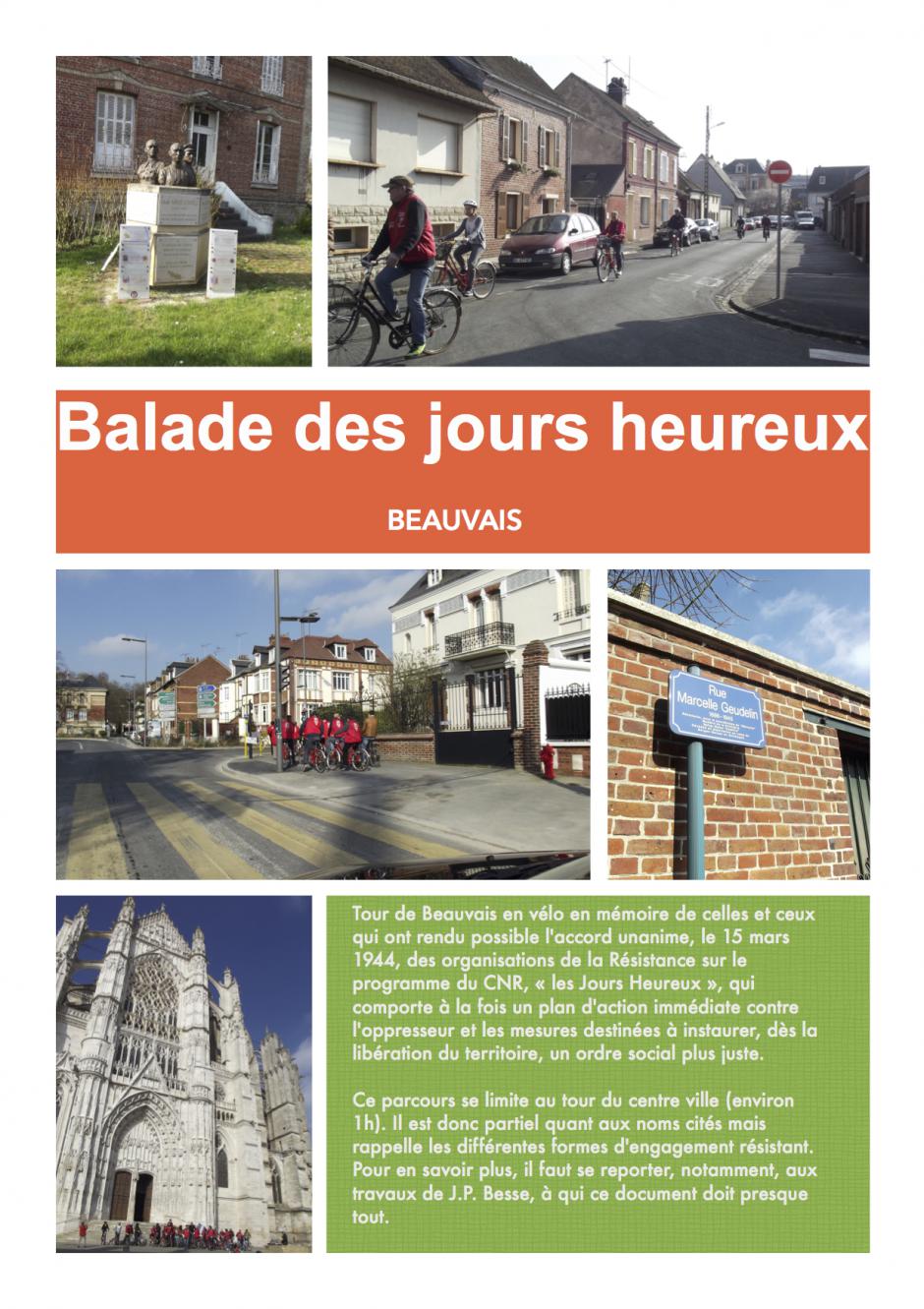 8 mai, Beauvais - Balade des Jours heureux (circuit du souvenir)