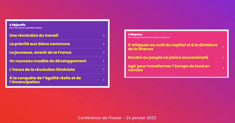 Présentation du programme de la France des Jours heureux avec Fabien Roussel, candidat à l'élection présidentielle - 24 janvier 2022