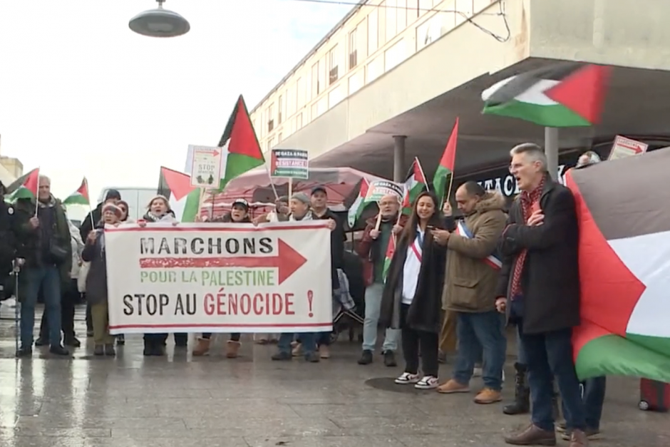 Avec la marche pour la Palestine, que la voix de l'humanité et de la paix l''emporte ! - Beauvais, 22 janvier 2024