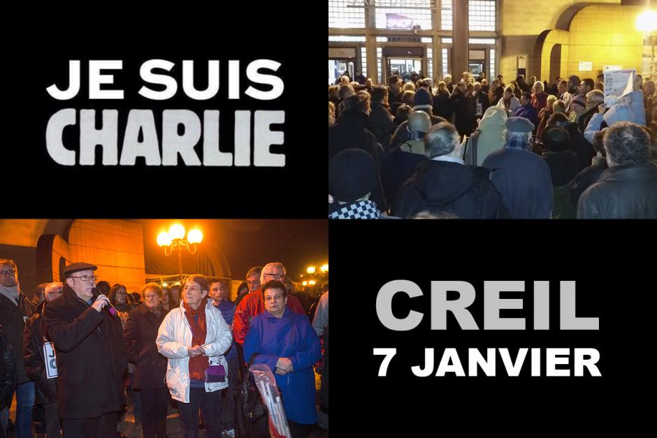 NON à la haine, à l'intolérance, à la barbarie ! Disons notre attachement aux valeurs de la République, de Liberté, d'Égalité, de Fraternité - Beauvais, Creil et Crépy-en-Valois, 7 janvier 2015