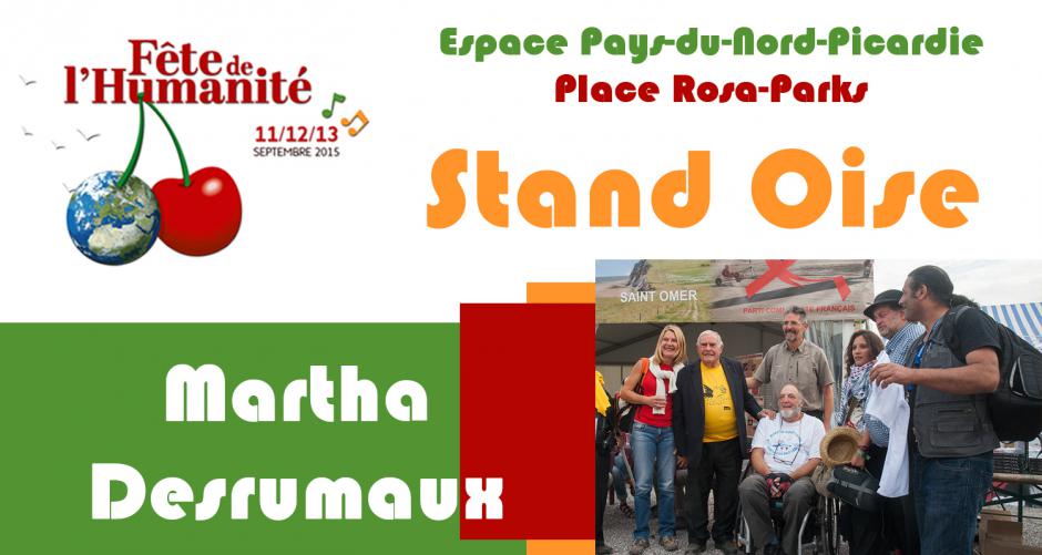 Stand de l'Oise : Martha Desrumaux au Panthéon ! - Fête de l'Huma 2015