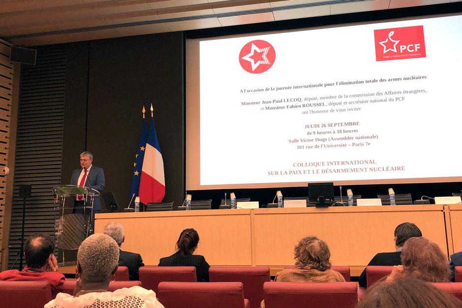 Colloque international sur la paix et le désarmement nucléaire - Paris, 26 septembre 2019