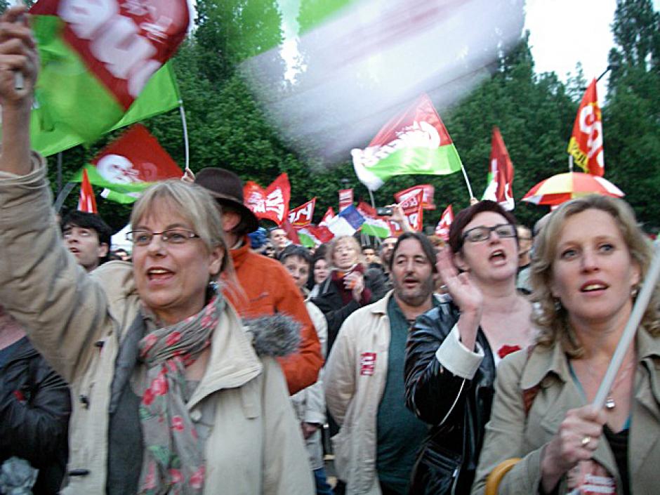 Des Oisiens présents au dernier meeting Front de gauche de la Présidentielle - Paris, 4 mai 2012