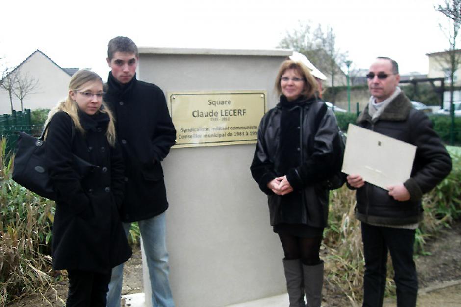 Inauguration du square Claude Lecerf - Nogent-sur-Oise, 8 décembre 2012