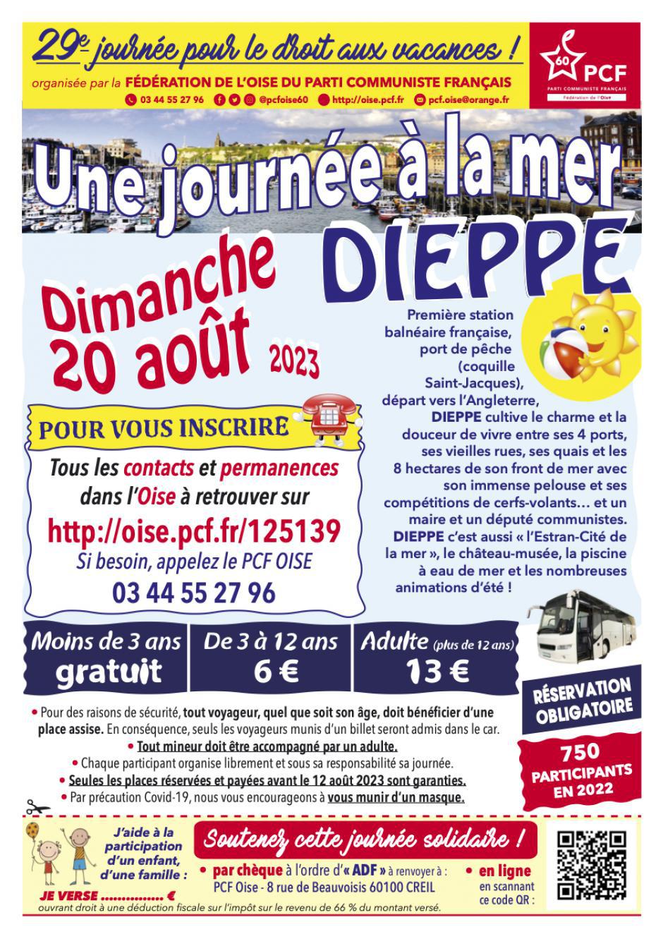 France 5-C dans l'air-Oise-29e Journée pour le droit aux vacances, organisée par le PCF Oise - 5 septembre 2023