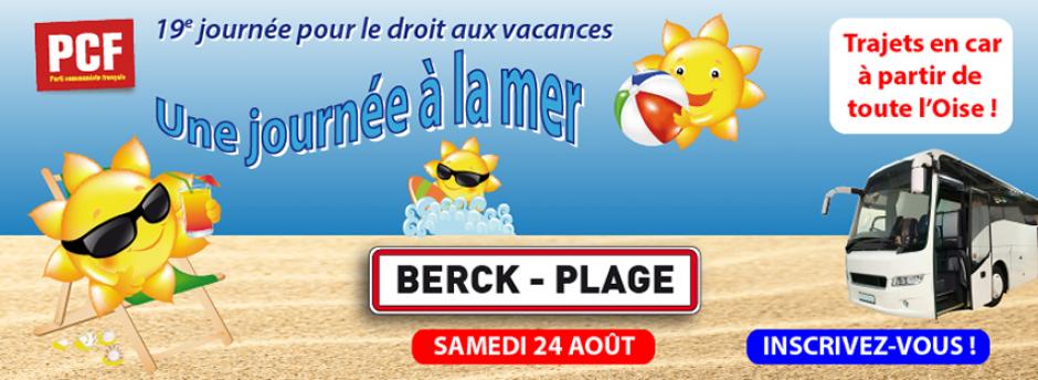 24 août, Berck-Plage - 19e journée pour le droit aux vacances : voyage à la mer