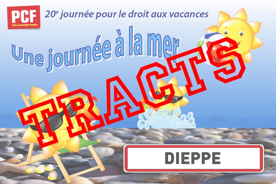 Tracts par secteur géographique « 20e journée à la mer » - Dieppe, 23 août 2014