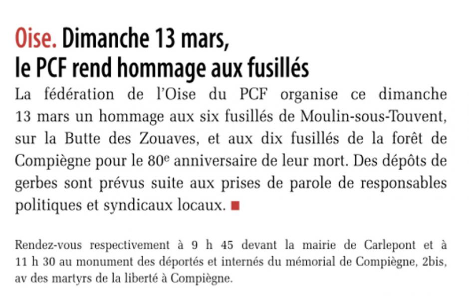 20220311-Liberté Hebdo-Compiégnois-Dimanche 13 mars, le PCF rend hommage aux fusillés