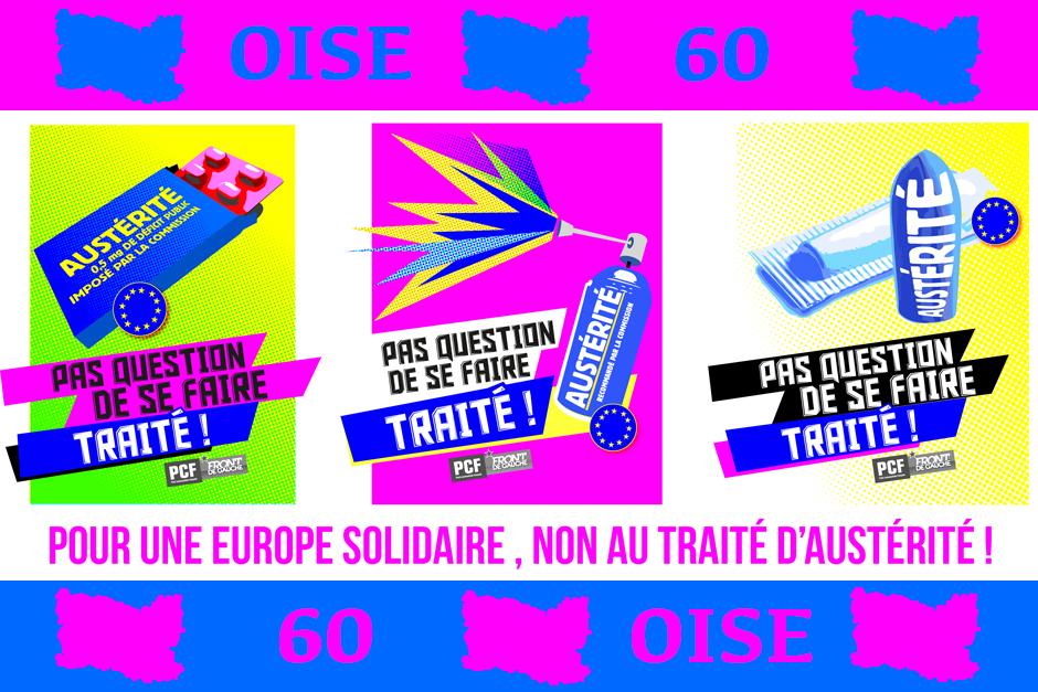 Mobilisation unitaire dans l'Oise contre le traité d'austérité ! - Septembre et octobre 2012