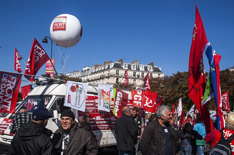 Manifestation unitaire contre le traité d'austérité - Paris, 30 septembre 2012