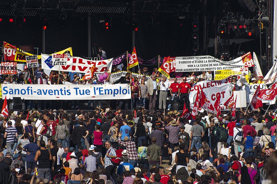 Fête de l'Humanité 2012-Manifestation des entreprises en lutte pour l'emploi - La Courneuve, 15 septembre 2012