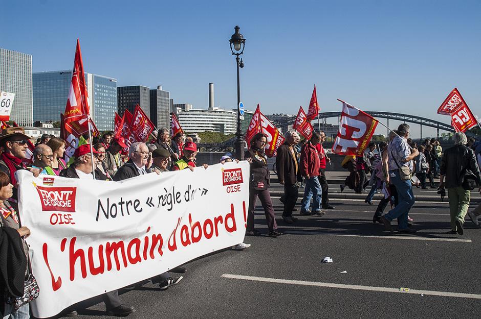 Manifestation unitaire contre le traité d'austérité-Cortège de l'Oise - Paris, 30 septembre 2012