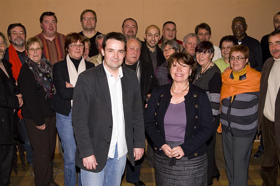 Présentation des candidats Front de gauche de la 7e circonscription Loïc Pen et Marie-France Boutroue - Monchy-Saint-Eloi, 3 février 2012