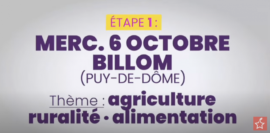 En direct de la 1re rencontre des jours heureux « Agriculture, ruralité et alimentation », avec Fabien Roussel, candidat PCF à la présidentielle 2022 - Billom, 6 octobre 2021