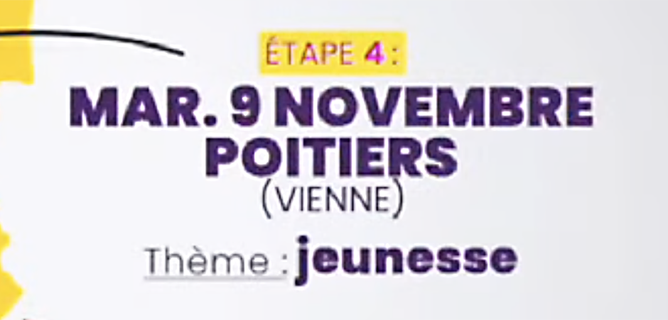 En direct de la 4e rencontre des jours heureux « Jeunesse », avec Fabien Roussel, candidat PCF à la présidentielle 2022 - Poitiers, 10 novembre 2021