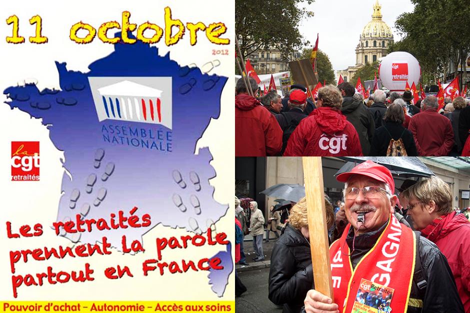 Les retraité-e-s de l'Oise se rebiffent ! - Paris, 11 octobre 2012