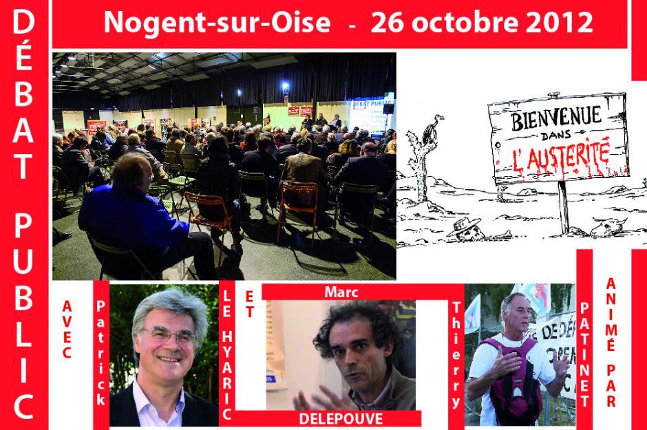 Le débat public sur l'austérité rencontre… le public ! - Nogent-sur-Oise, 26 octobre 2012