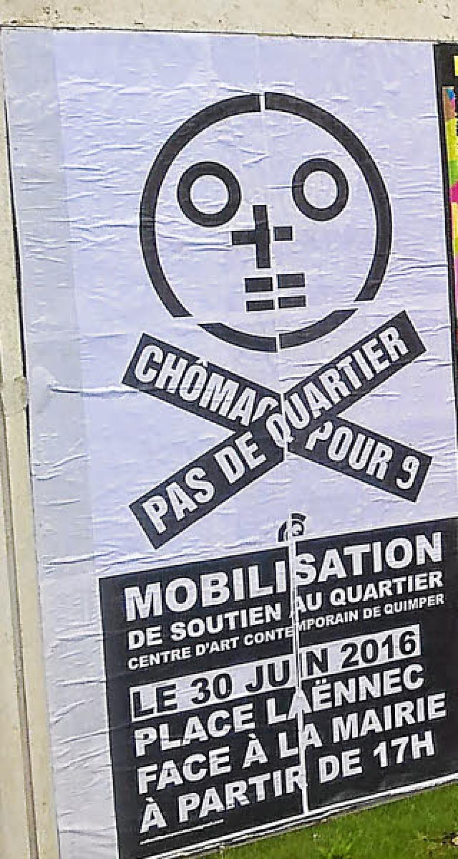 Jeudi 30 juin 2016 à 17h manifestation de soutien au Quartier devant la mairie de Quimper