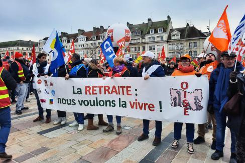 Énorme mobilisation pour dire « Nous ne voulons pas d'un recul de l'âge de la retraite ! » - Beauvais, Compiègne & Nogent-sur-Oise, 19 janvier 2023